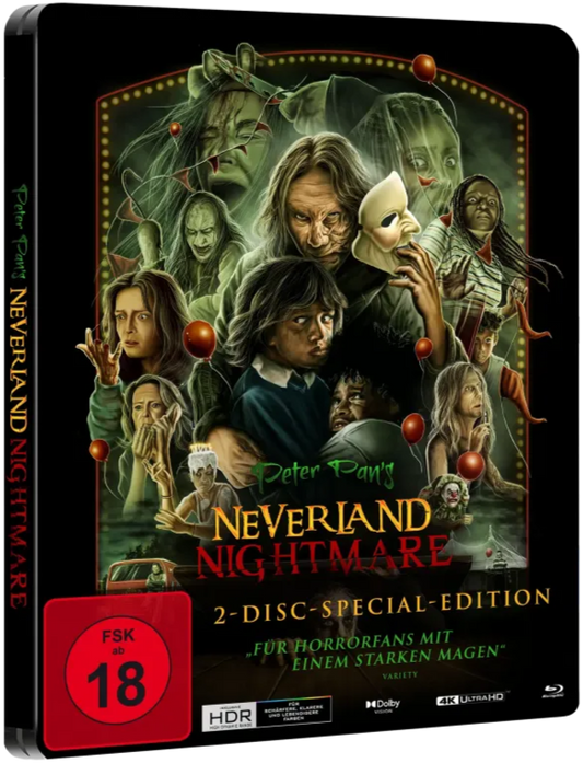 Peter Pan's Neverland Nightmare (2025) Limited Edition Steelbook Plaion - 4K UHD / Blu-ray Region B