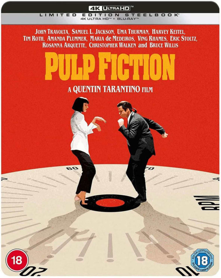 Pulp Fiction (1994) UK Limited Edition Steelbook - 4K UHD / Blu-ray Region Free