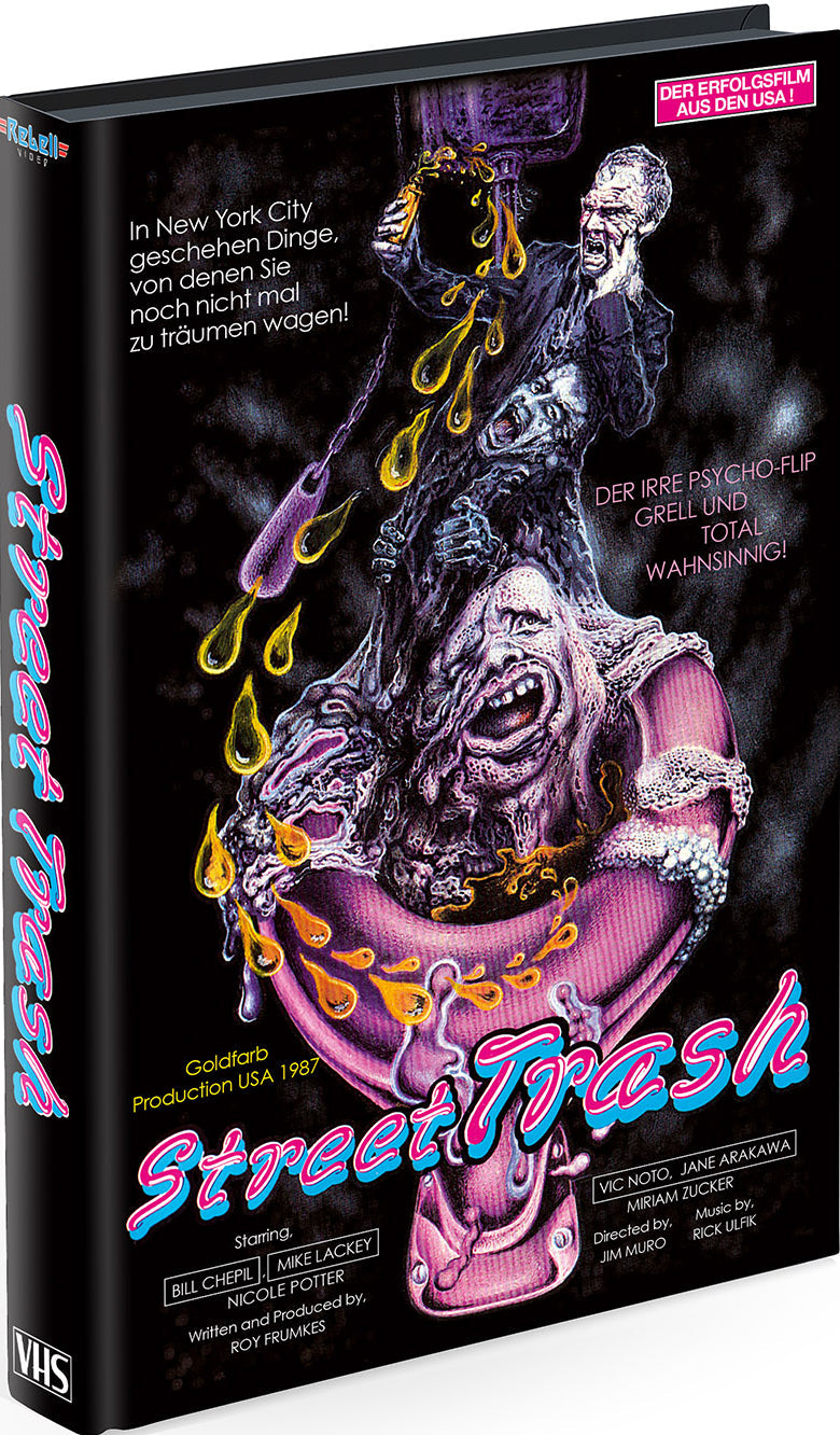 Street Trash (1987) LE 99 VHS Meltdown Edition 3x Large Hardbox Set - Blu-ray Region Free