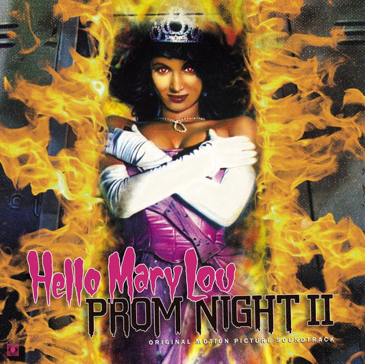 Hello Mary Lou: Prom Night II (1987) Original Soundtrack - Pink/Black Split Yellow Splatter Vinyl