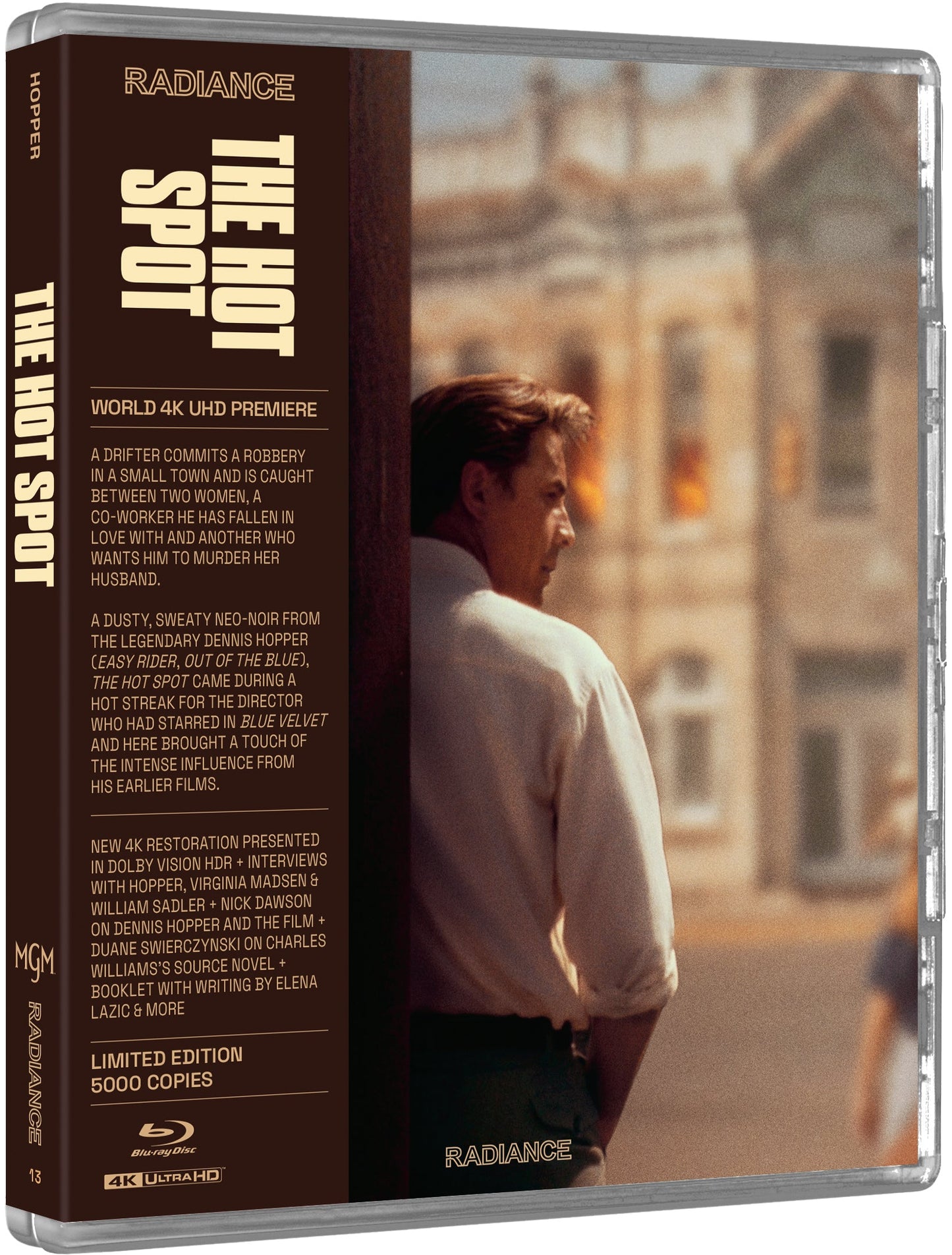 PRE-ORDER The Hot Spot (1990) Limited Edition Radiance US - 4K UHD / Blu-ray