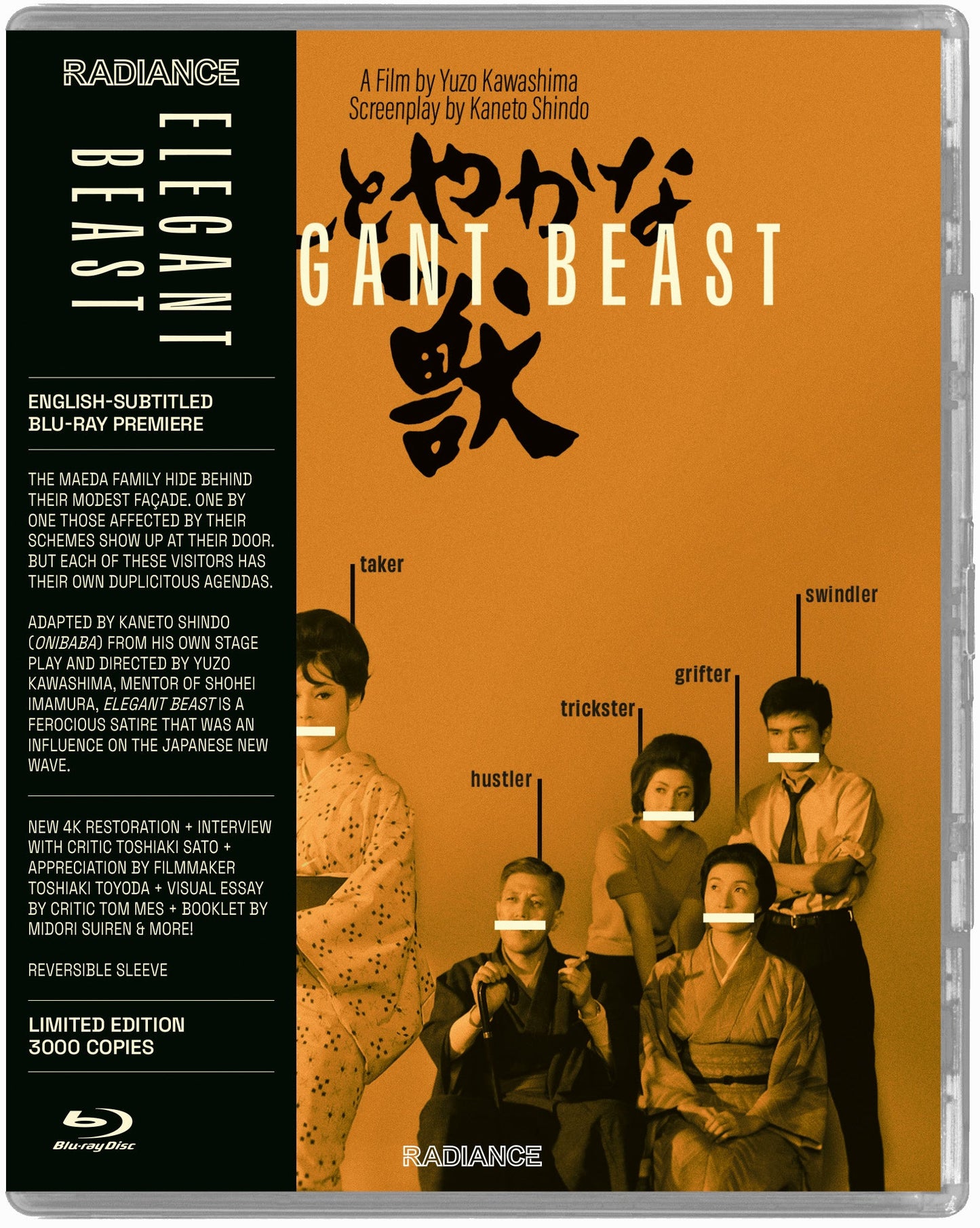 Elegant Beast (1962) LE Radiance US - Blu-ray Region A & B