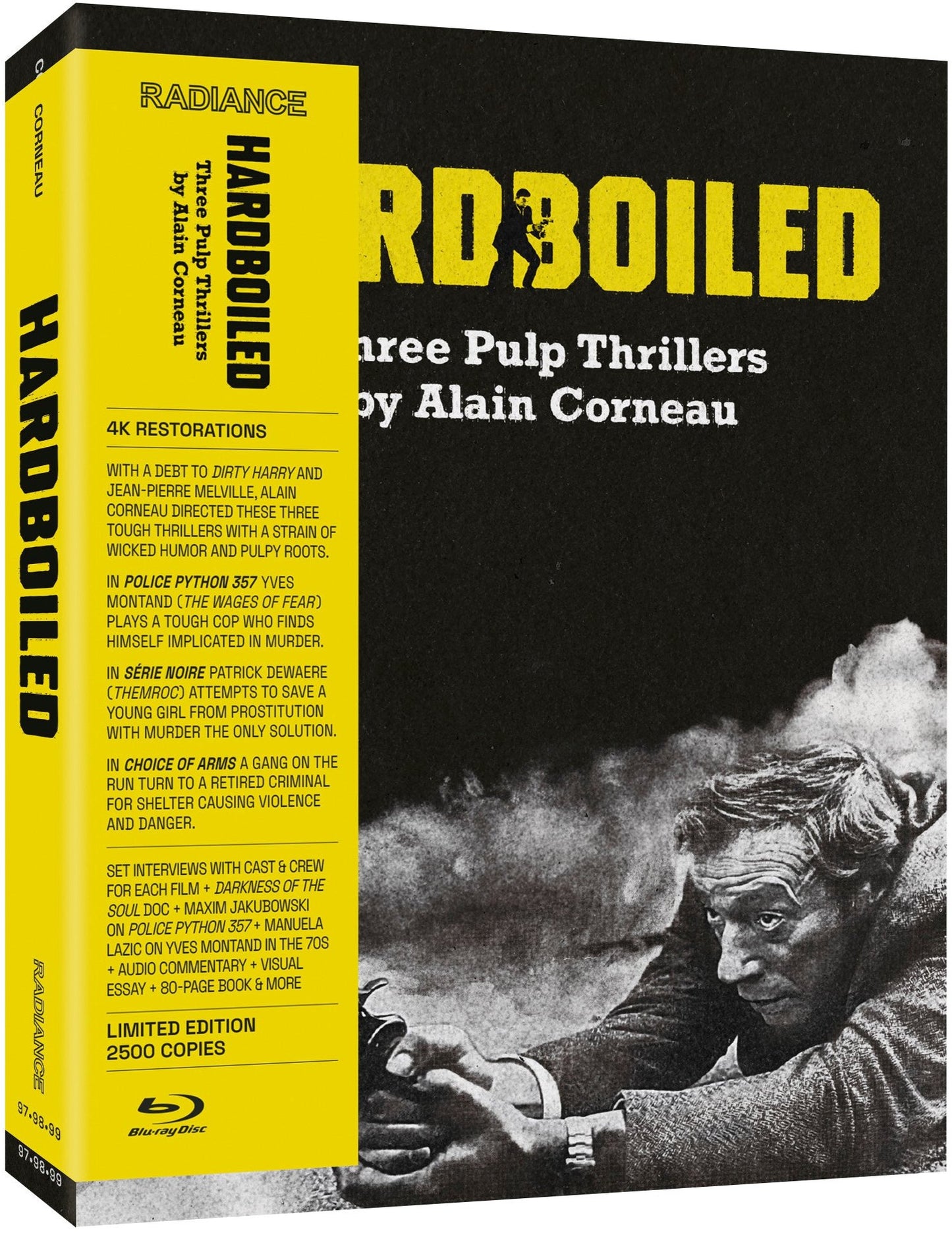 PRE-ORDER Hardboiled: Three Pulp Thrillers by Alain Corneau - LE Radiance US - Blu-ray Region Free