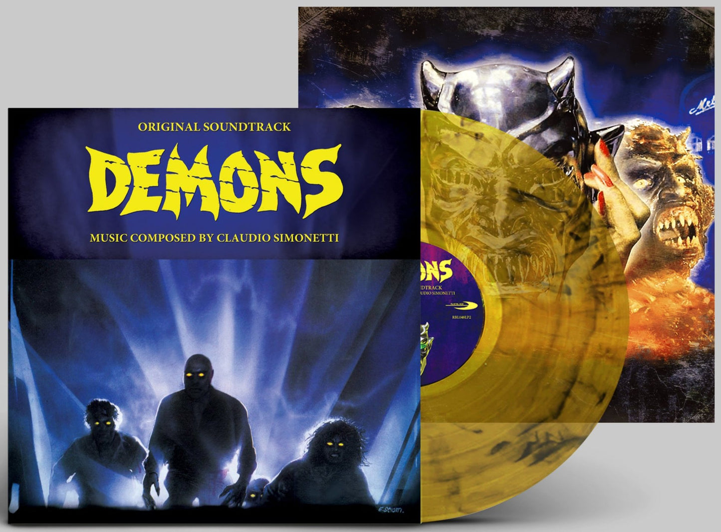 Demons (1985) Original Soundtrack by Claudio Simonetti - Limited 666 Yellow Pus Vinyl