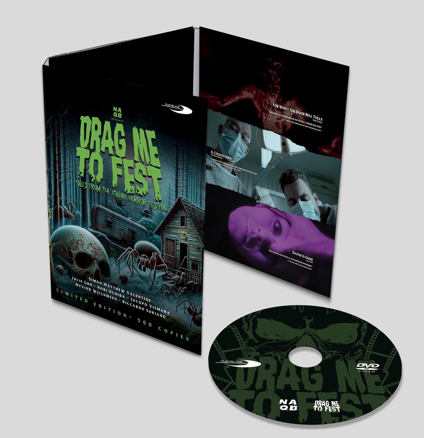 PRE-ORDER Drag Me To Fest: Tales From The Italian Horror Festival (2024) LE 500 Deluxe Digipak - DVD Region Free