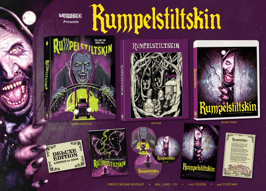 Rumpelstiltskin (1995) LE 2500 3-Disc Deluxe Edition - 4K UHD / Blu-ray / CD