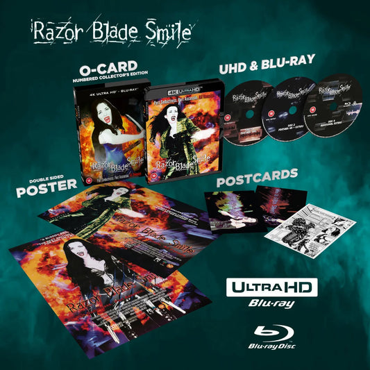 PRE-ORDER Razor Blade Smile (1998) Limited Edition Screenbound - 4K UHD / Blu-ray Region B