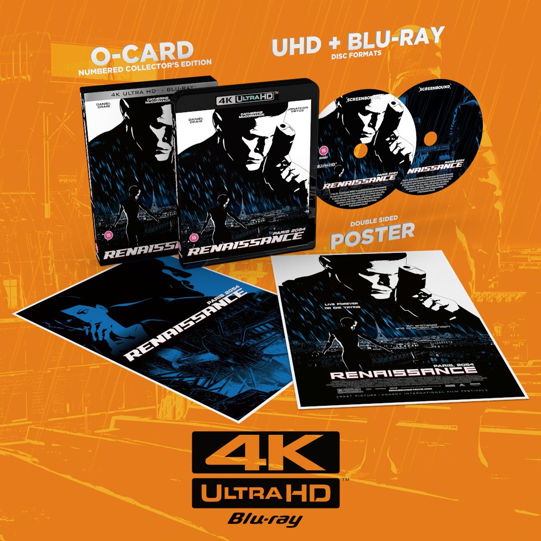 Renaissance (2006) LE Slipcover Screenbound - 4K UHD / Blu-ray Region Free