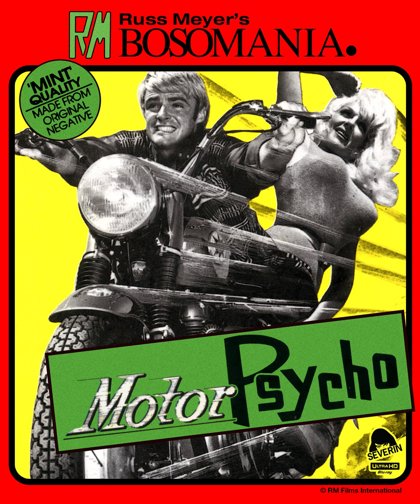 PRE-ORDER Russ Meyer's Motorpsycho (1965) Severin - 4K UHD / Blu-ray Region Free