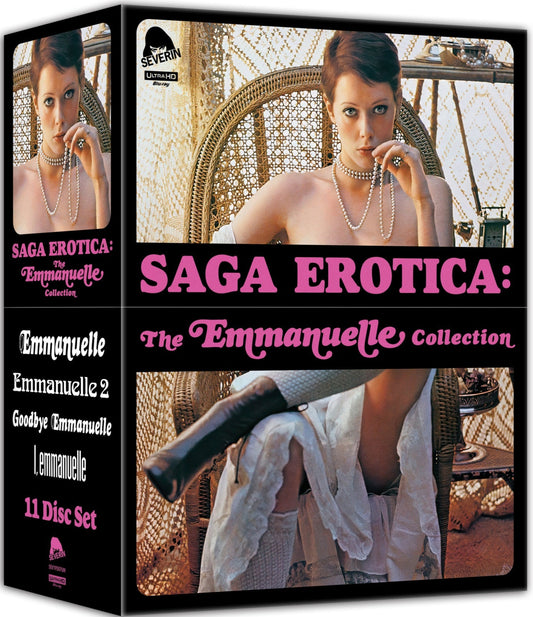 Saga Erotica: The Emmanuelle Collection (4 Films) 11-Disc Box Set Severin - 4K UHD / Blu-ray Region A
