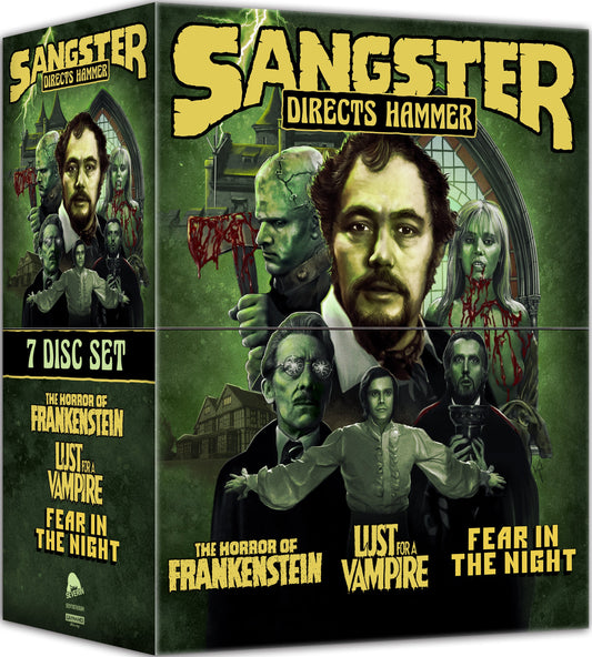 PRE-ORDER Sangster Directs Hammer (3 Films) 7-Disc Box Set Severin - 4K UHD / Blu-ray