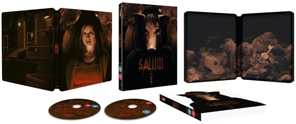 PRE-ORDER Saw III (2006) UK Limited Edition Steelbook - 4K UHD / Blu-ray Region B