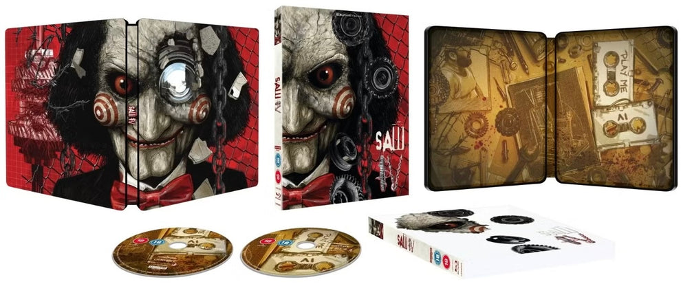 PRE-ORDER Saw IV (2007) UK Limited Edition Steelbook - 4K UHD / Blu-ray Region B