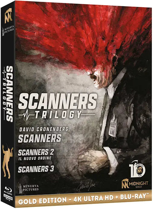Scanners: Trilogy (Midnight Factory) Limited Edition Midnight Gold - 4K UHD / Blu-ray Region B