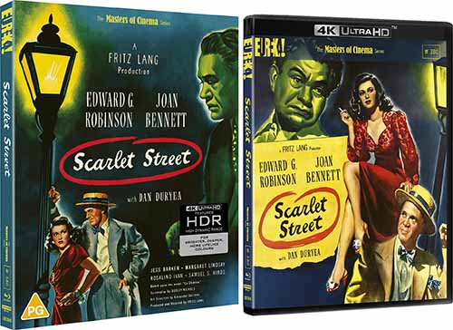 PRE-ORDER Scarlet Street (1945) LE Slipcover Eureka UK - 4K UHD / Blu-ray Region B