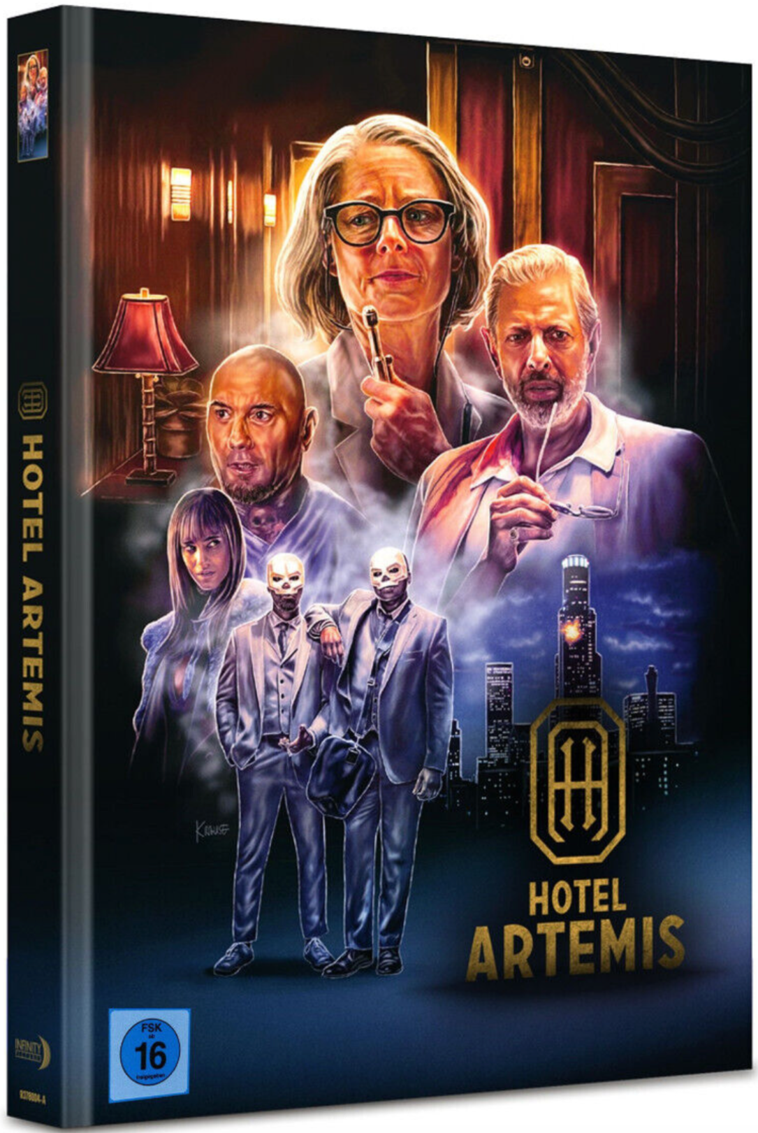 Hotel Artemis (2018) LE 222 Mediabook - Blu-ray Region B