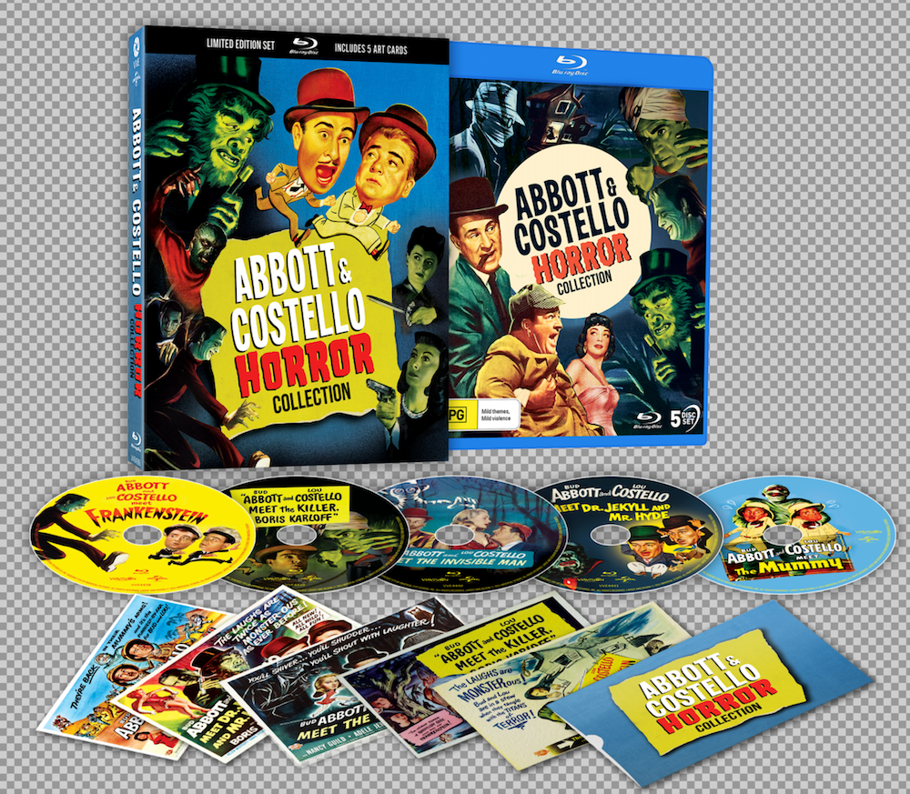 Abbott and Costello: Horror Collection (5 Films) Limited Edition Lenticular Hardcase - Blu-ray Region Free