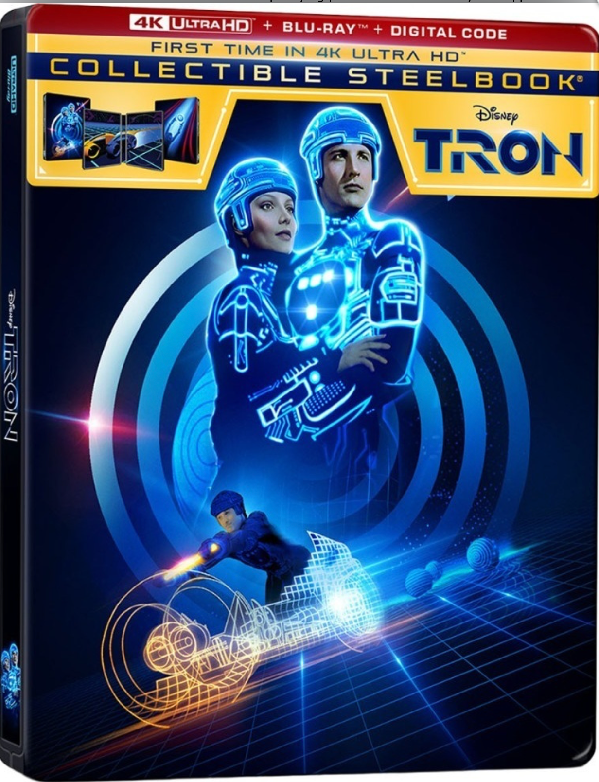 Tron (1982) Limited Edition Steelbook - 4K UHD / Blu-ray / Digital Code *ONE PER PERSON*
