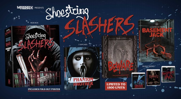 PRE-ORDER Shoestring Slashers Vol 1 (3 Disc) LE 1500 Box Set Terror Vision - Blu-ray Region Free