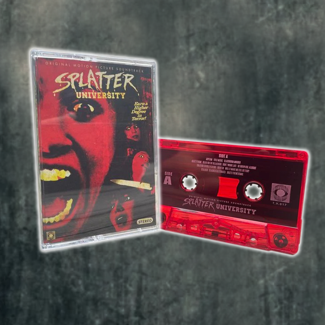 Splatter University (1986) OST LE 100 Clear Red Shell Cassette