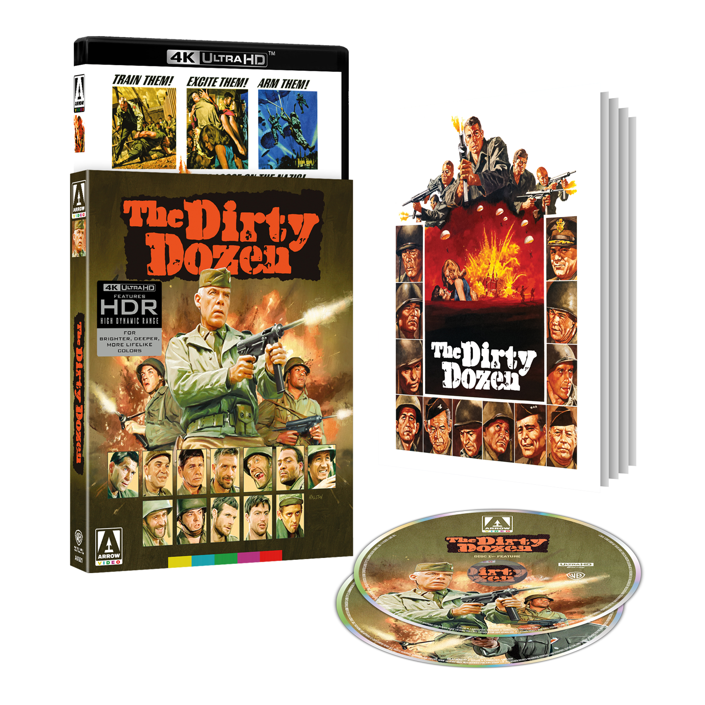 PRE-ORDER The Dirty Dozen (1967) LE Slipcover Arrow US - 4K UHD