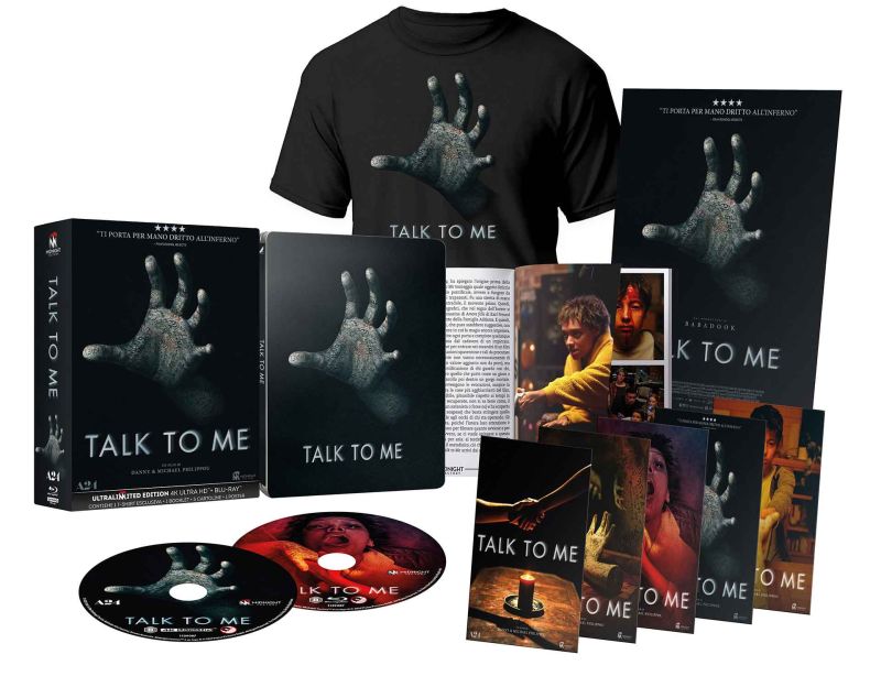 Talk to Me (2022) Ultralimited Edition Steelbook Midnight Factory 4K Ultra HD / Blu-ray / Booklet / T-shirt *ONE PER CUSTOMER*