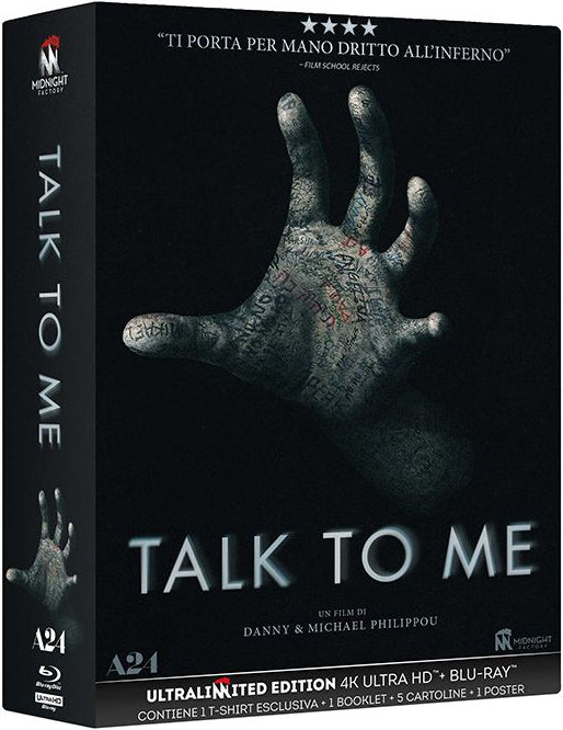 Talk to Me (2022) Ultralimited Edition Steelbook Midnight Factory 4K Ultra HD / Blu-ray / Booklet / T-shirt