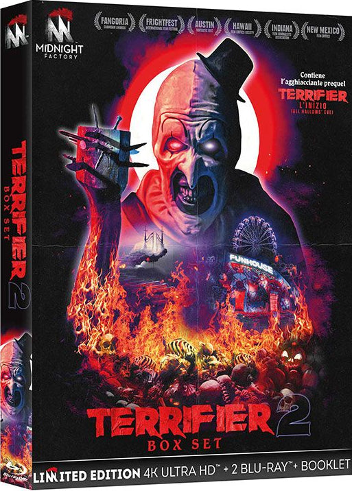 Terrifier 2 + All Hallow's Eve - DINGED Limited Edition w/ Slipcase - 4K UHD / Blu-ray Region B