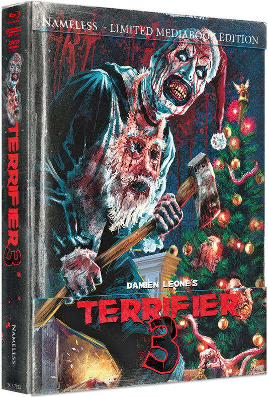 PRE-ORDER Terrifier 3 (2024) LE 1000 Padded Mediabook D - 4K UHD / Blu-ray Region B