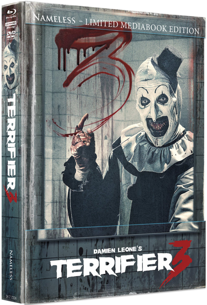 PRE-ORDER Terrifier 3 (2024) LE 1000 Padded Mediabook E - 4K UHD / Blu-ray Region B