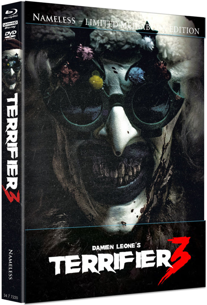 PRE-ORDER Terrifier 3 (2024) LE 1000 Mediabook H - 4K UHD / Blu-ray Region B