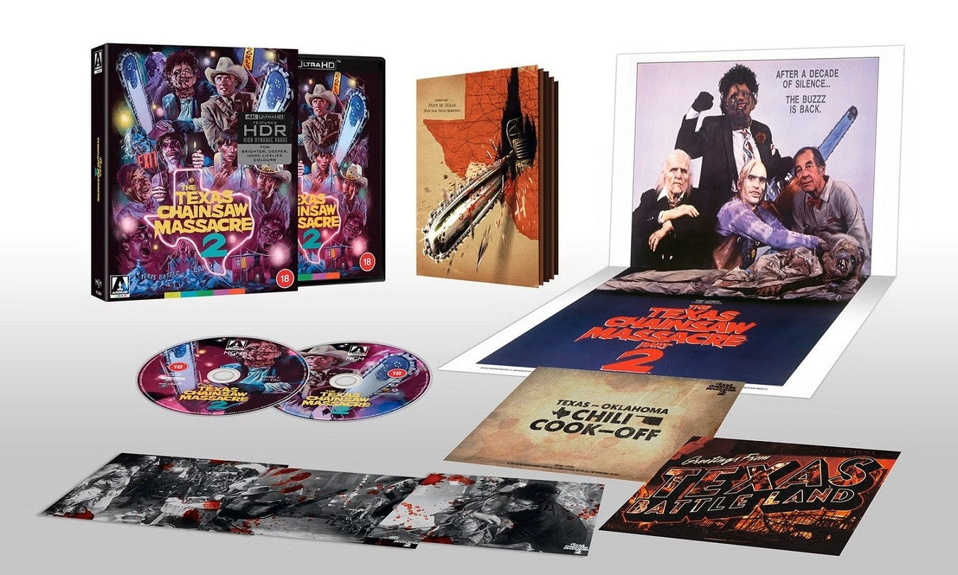 PRE-ORDER Texas Chainsaw Massacre 2 (1986) LE Arrow UK - 4K UHD