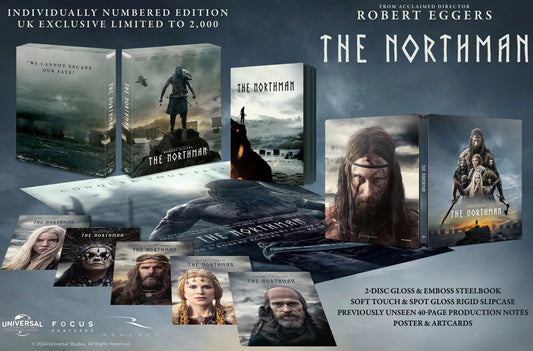 The Northman (2022) *READ NOTE* Ultimate Collector's Edition Steelbook w/ Slipcase - 4K UHD / Blu-ray Region Free