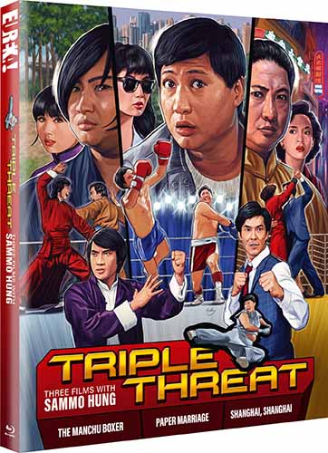Triple Threat: Three Films with Sammo Hung - *DING* LE Slipcover Eureka US - Blu-ray Region A & B