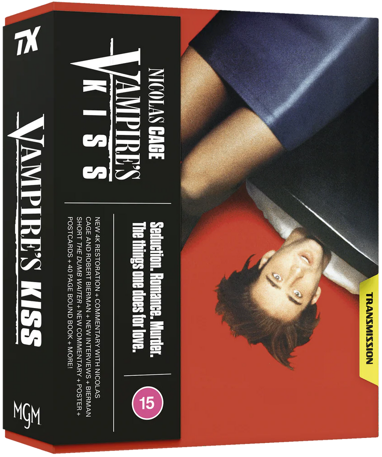 PRE-ORDER Vampires Kiss (1988) Limited Edition Transmission - 4K UHD / Blu-ray Region B