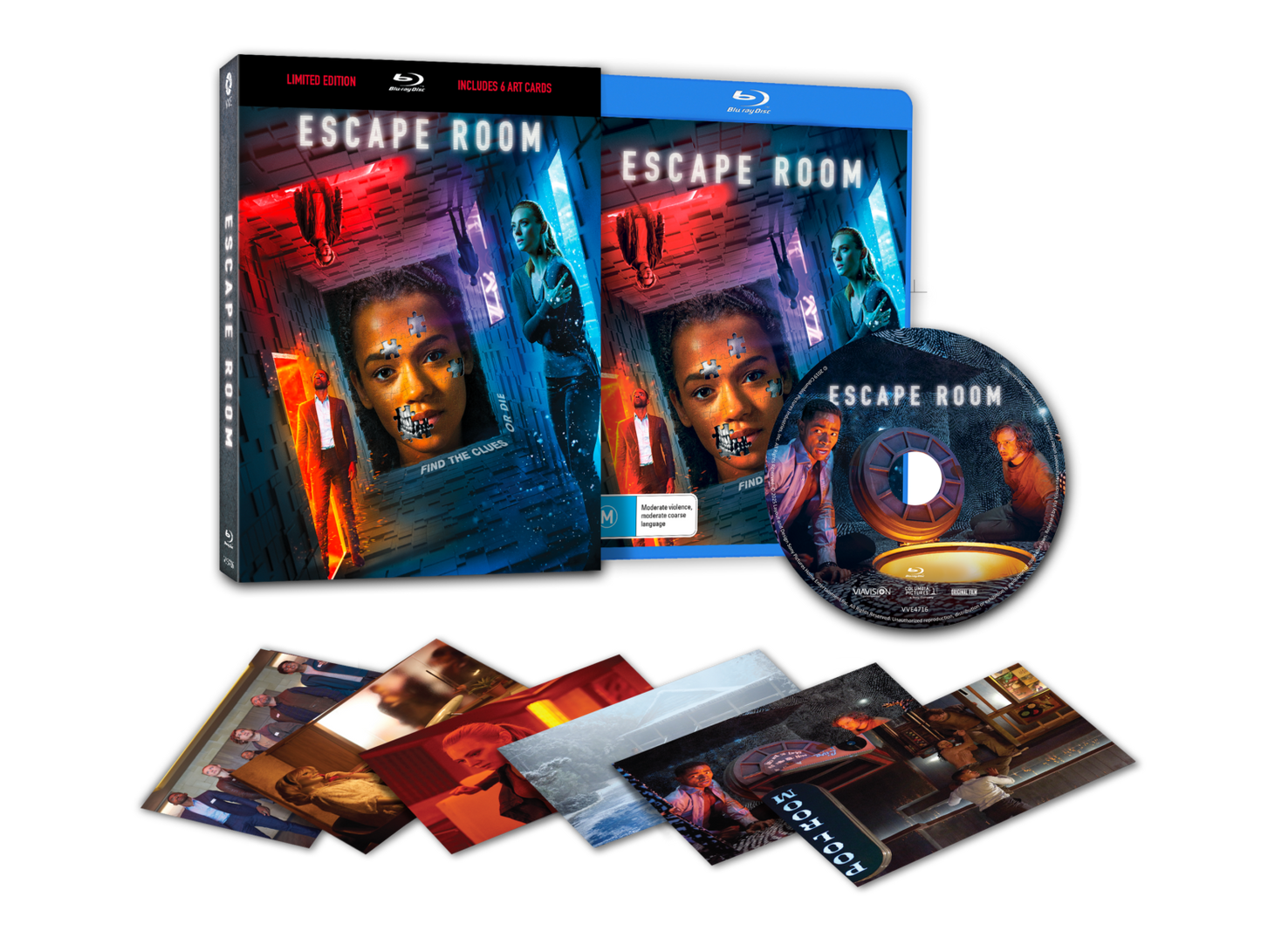 Escape Room (2019) Limited Lenticular Hardcase Via Vision - Blu-ray Region Free