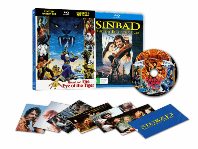 Sinbad and the Eye of the Tiger (1977) Limited Lenticular Hardcase Via Vision - Blu-ray Region Free