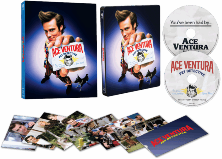 PRE-ORDER Ace Ventura: Pet Detective (1994) Limited Edition Steelbook w/ Lenticular Hardcase Via Vision - 4K UHD / Blu-ray Region Free