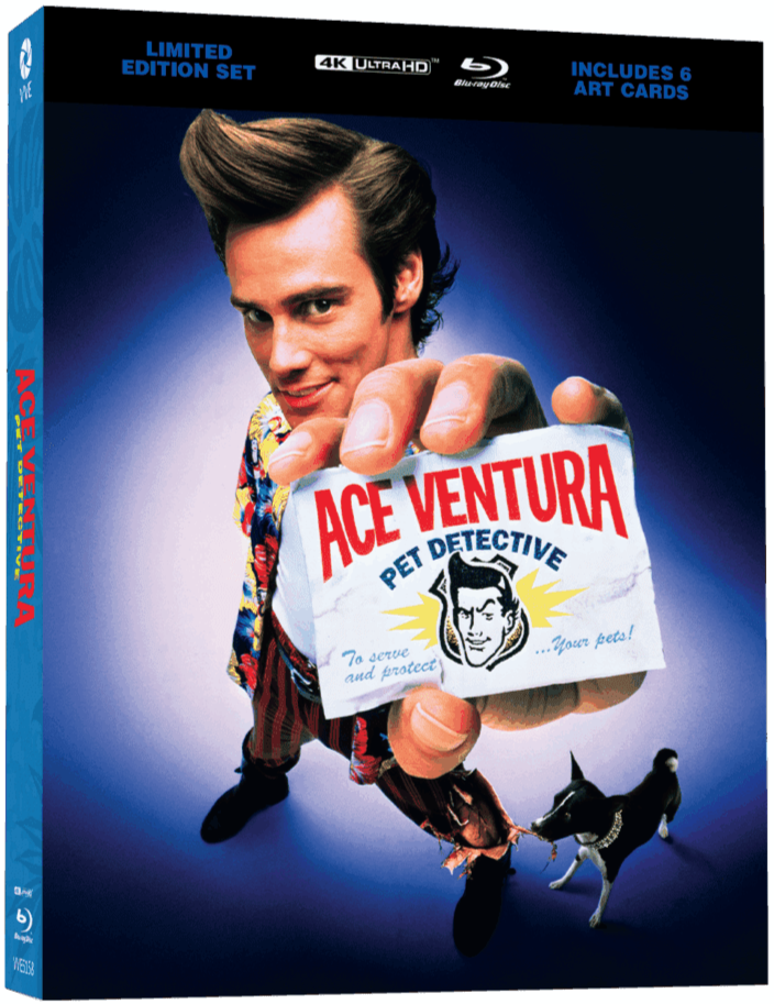 PRE-ORDER Ace Ventura: Pet Detective (1994) Limited Edition Steelbook w/ Lenticular Hardcase Via Vision - 4K UHD / Blu-ray Region Free