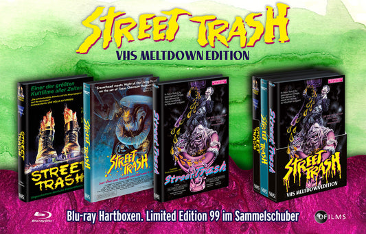 Street Trash VHS Meltdown Edition (LE 99 3x Large Hardbox Set - Blu-ray Region B)