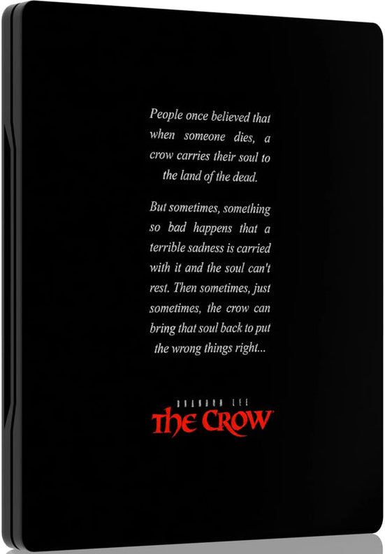 PRE-ORDER The Crow (2004) UK Limited Edition Steelbook MATT FERGUSON Art - 4K UHD