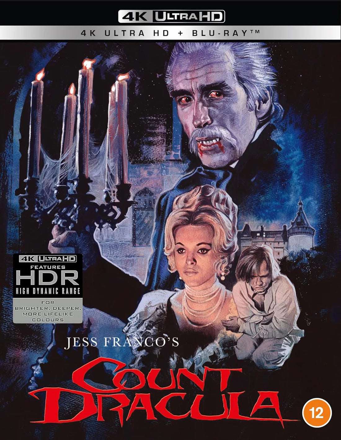 Jess Franco's Count Dracula (1970) w/ Slipcover 88 Films UK - 4K UHD / Blu-ray Region Free