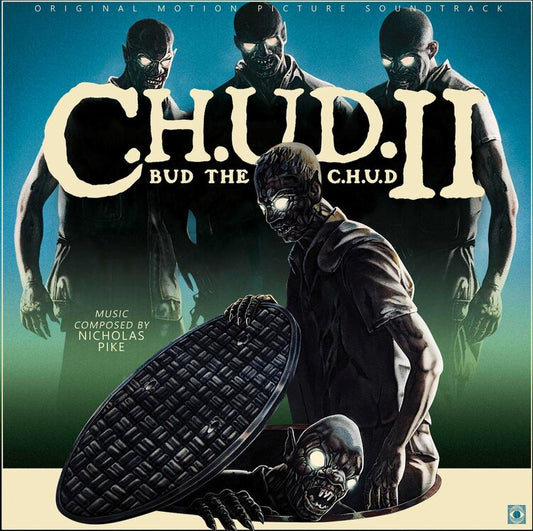 C.H.U.D. II (1989) OST by Nicholas Pike - Baby Blue Milky Clear Neon Yellow Splatter Vinyl