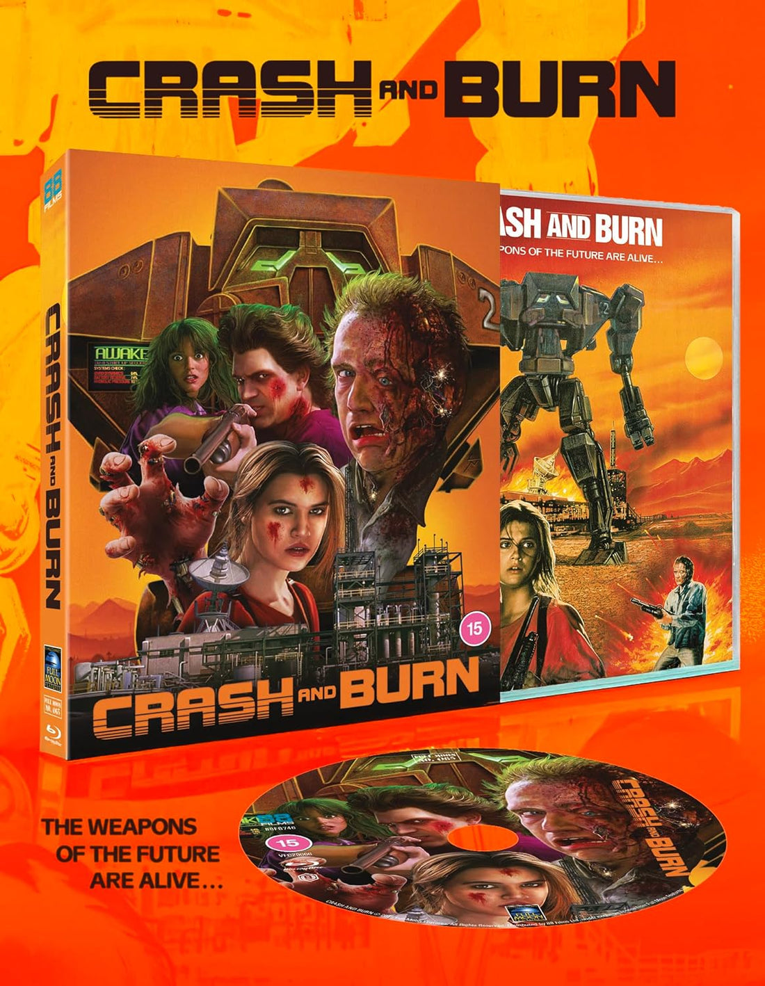 PRE-ORDER Crash and Burn (1990) LE Rigid Slipcase 88 Films UK - Blu-ray Region B