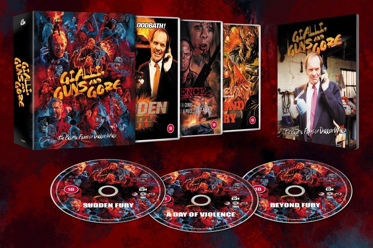 Gialli, Guns & Gore! The Films of Darren Ward (3 Films) 3-Disc Collector's Set - Blu-ray