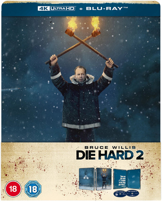 PRE-ORDER Die Hard 2: Die Harder (1990) UK Limited Edition Steelbook - 4K UHD / Blu-ray Region Free