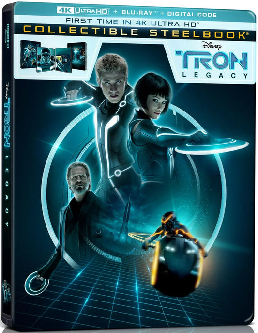 Tron Legacy (2010) Limited Edition Steelbook - 4K UHD / Blu-ray / Digital Code
