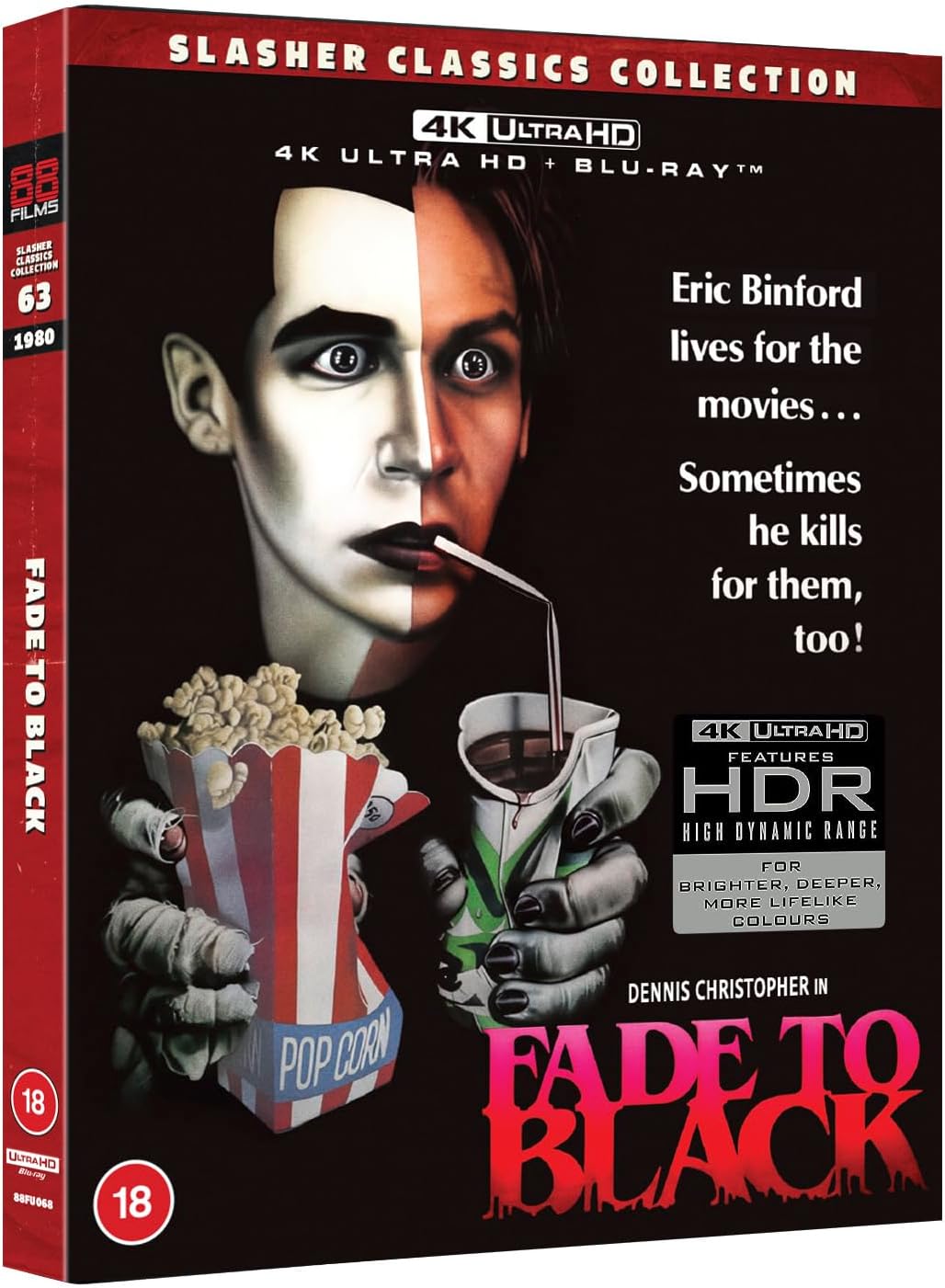 PRE-ORDER Fade To Black (1980) LE Slipcover 88 Films UK - 4K UHD / Blu-ray Region B