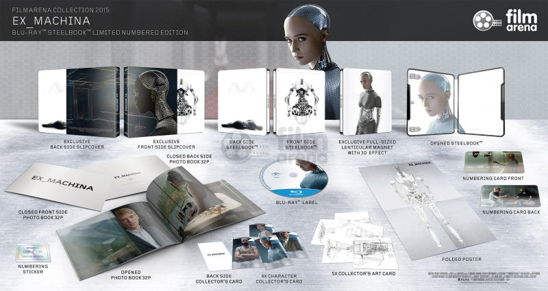 Ex Machina (Filmarena) LE 750 Steelbook w/ Full Slip - Blu-ray Region B