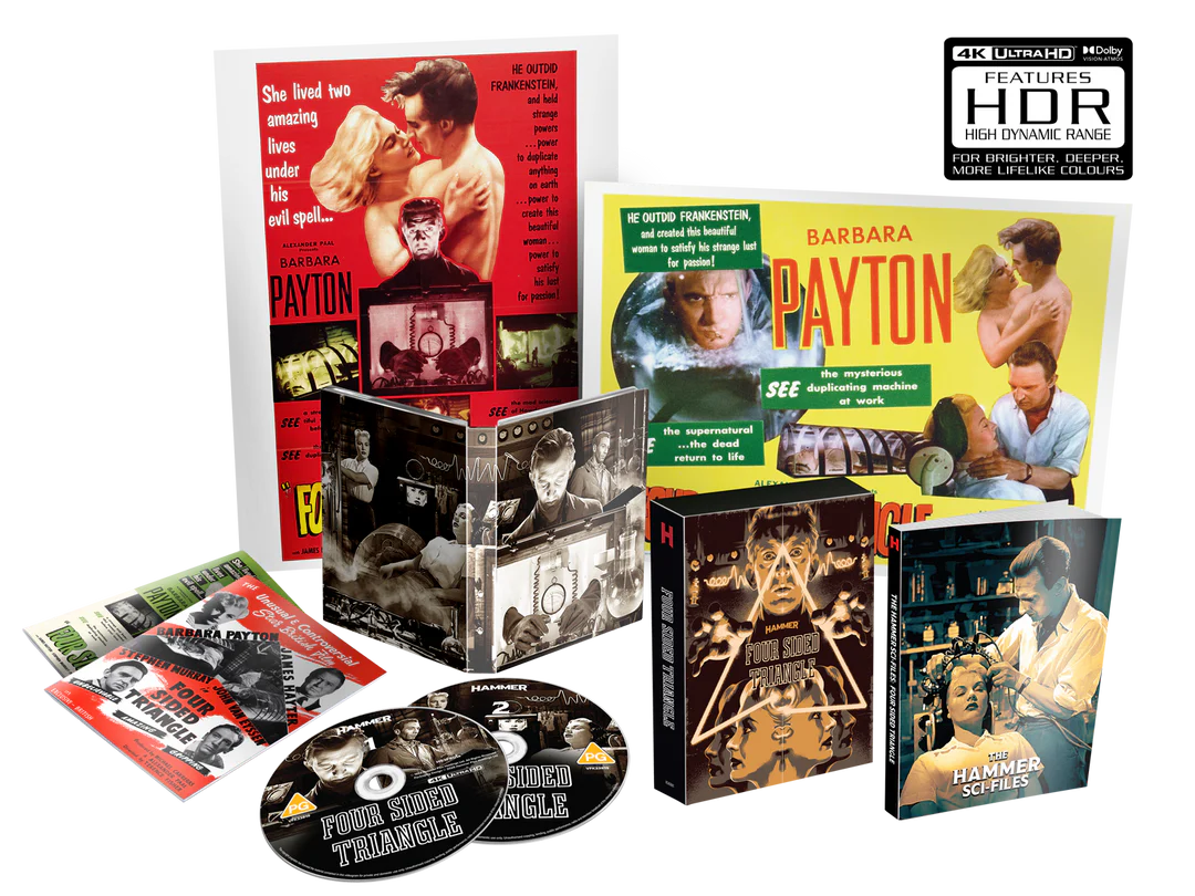 PRE-ORDER Four Sided Triangle (1953) Limited Collector's Edition - 4k UHD / Blu-ray Region Free